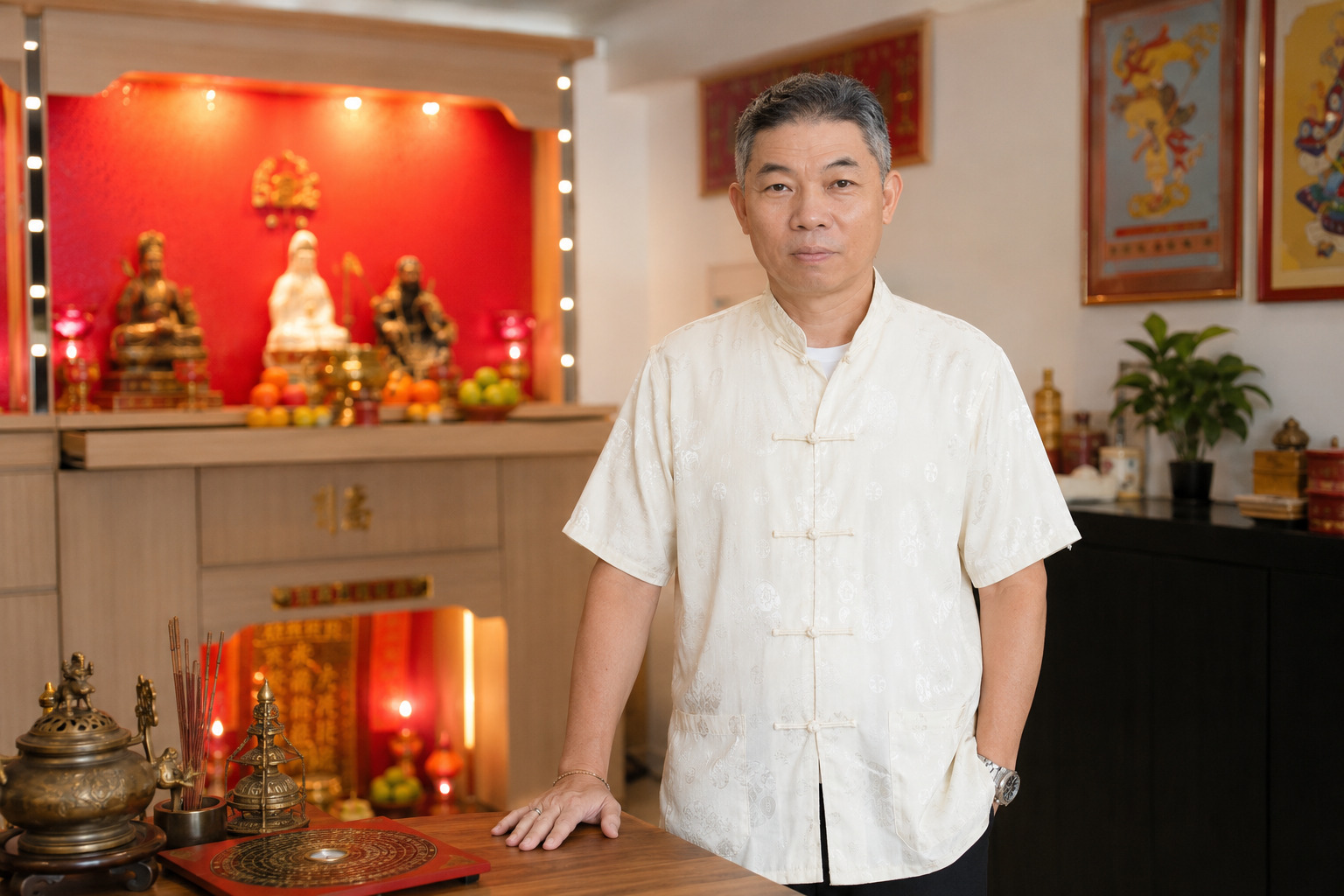 鑫风水命理师傅专业形象照
