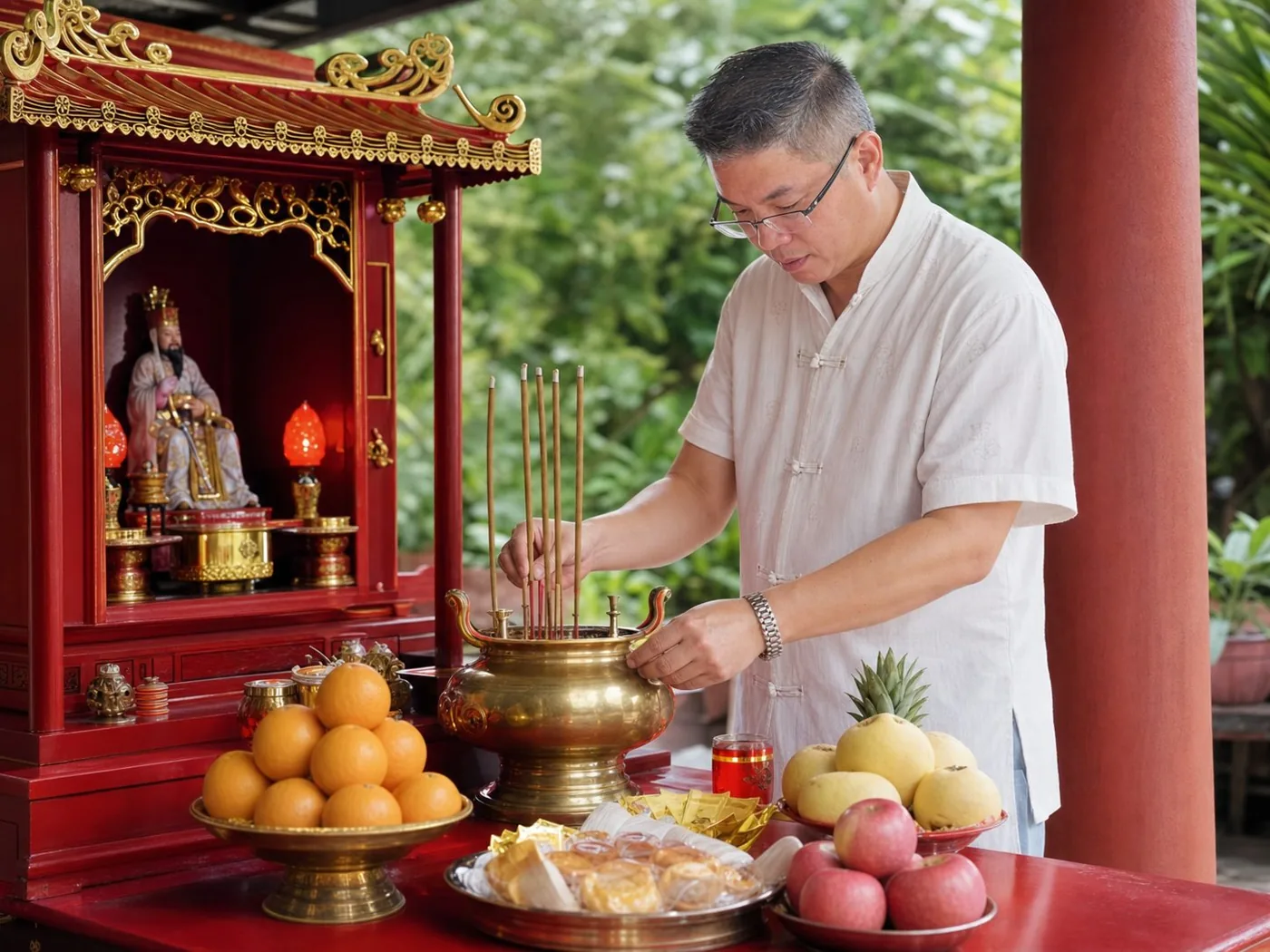 神像开光安神与神台安置